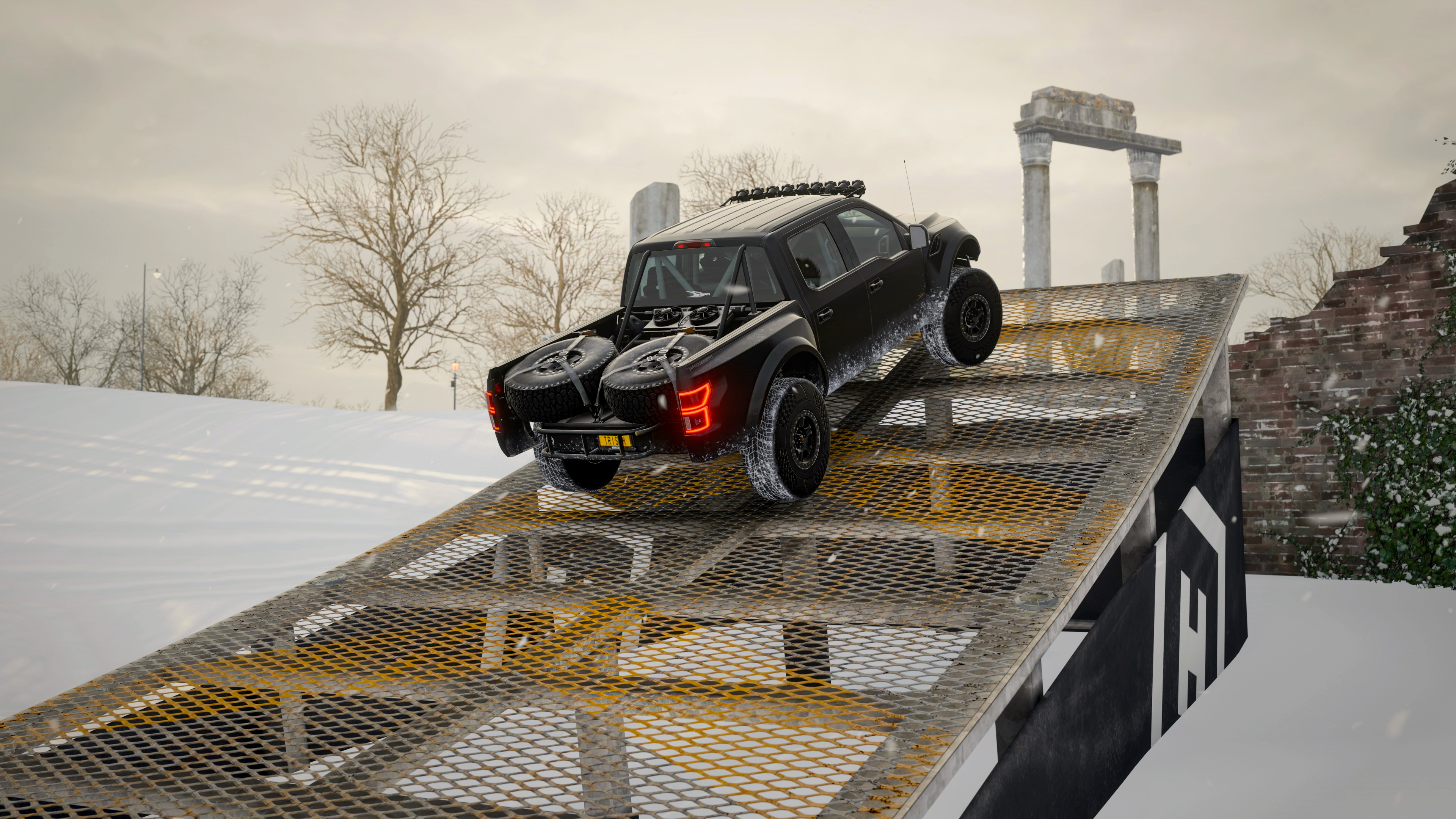 Ford F150 DD on ramp 4k wallpaper